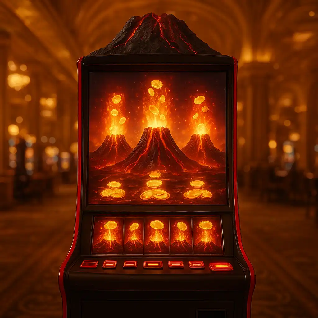 3 Coin Volcanoes slot game screenshot